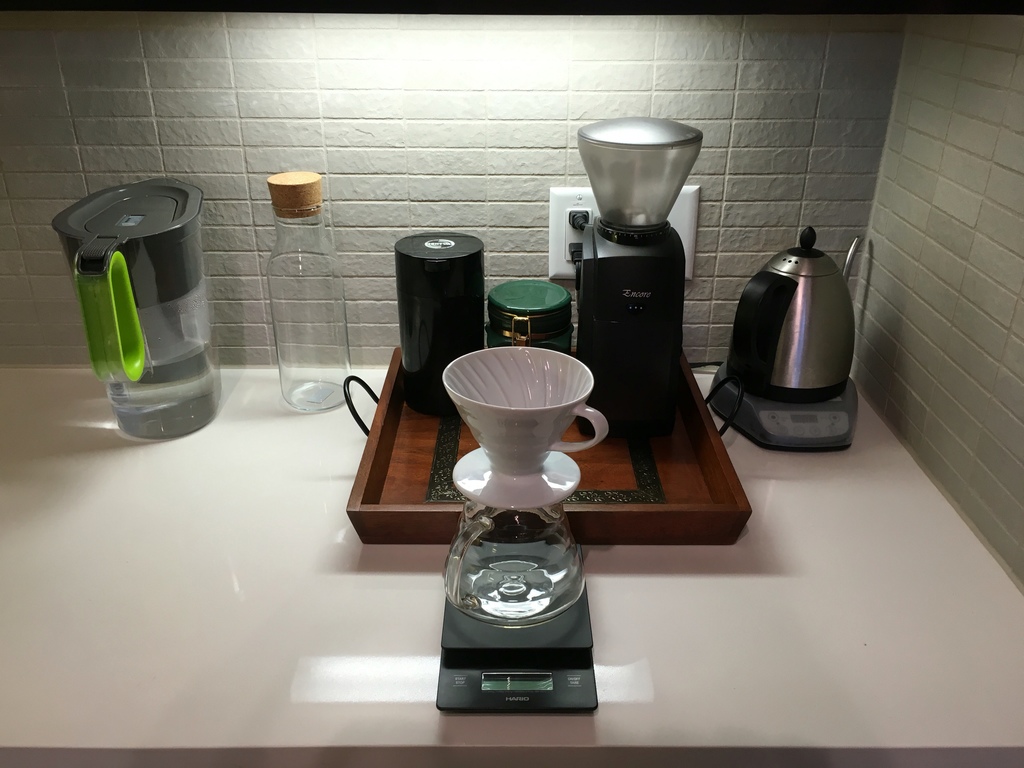 Ansell coffee setup